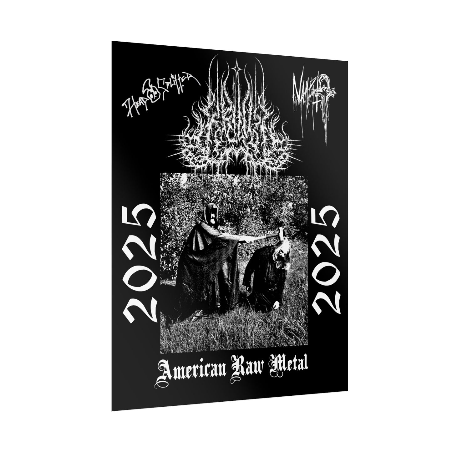 Limited Edition American Raw Metal Poster Signed