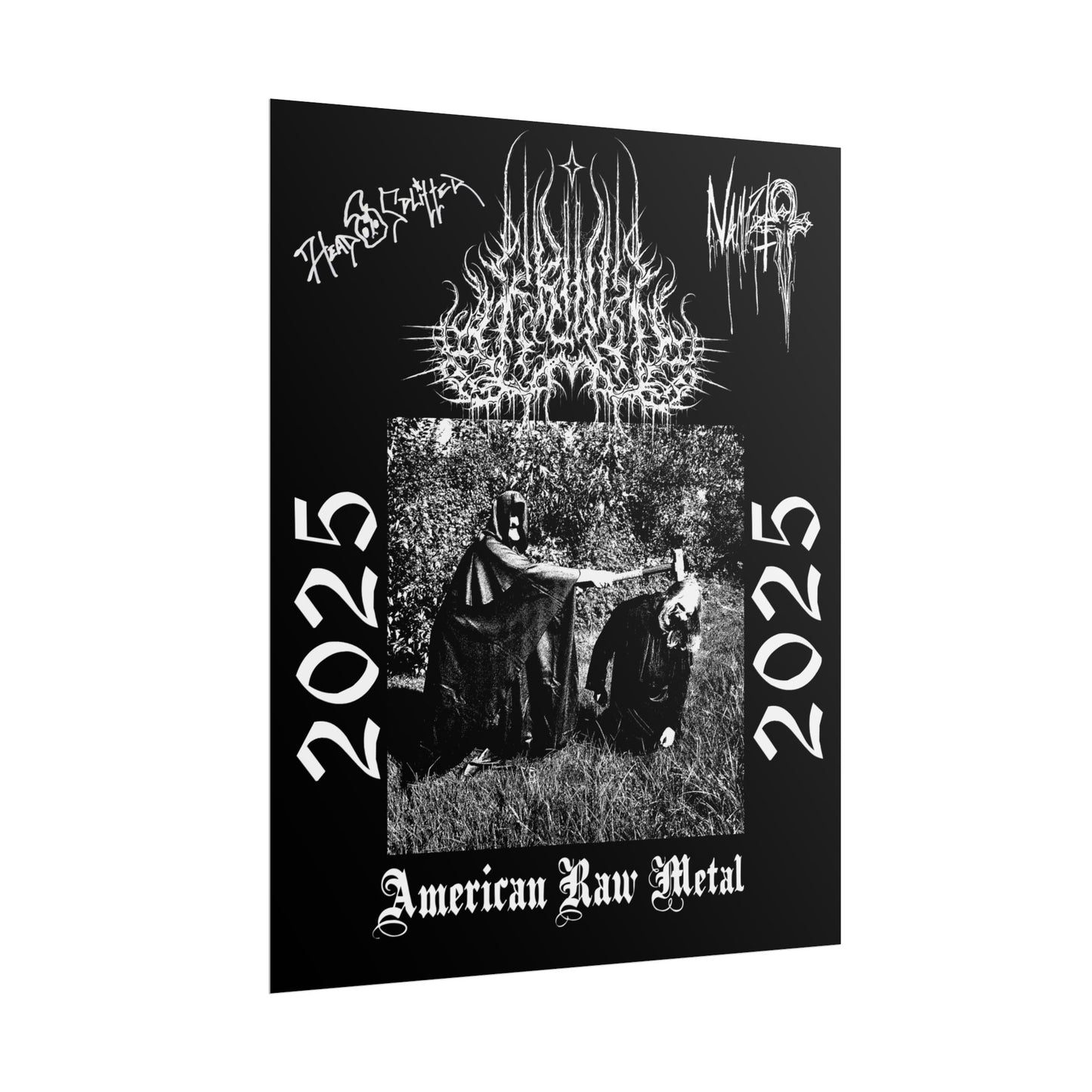 Limited Edition American Raw Metal Poster Signed