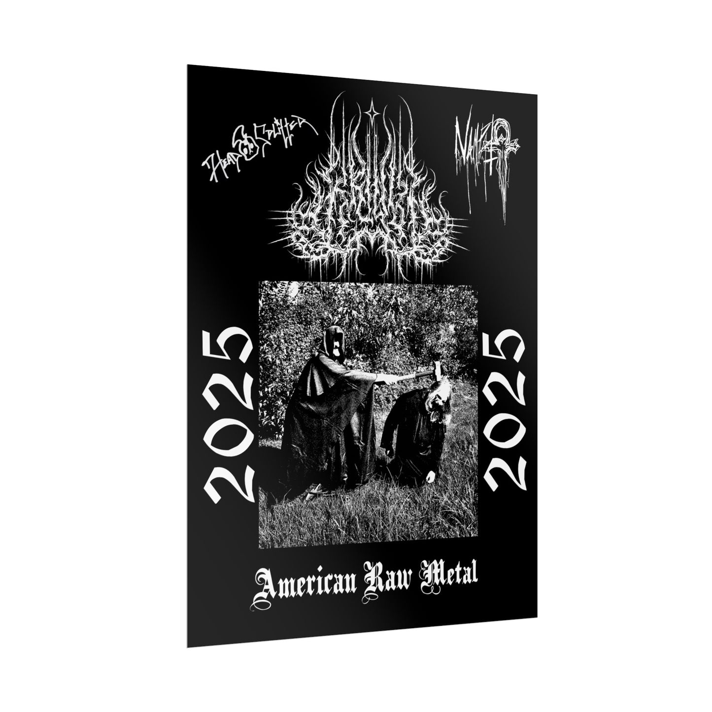 Limited Edition American Raw Metal Poster Signed