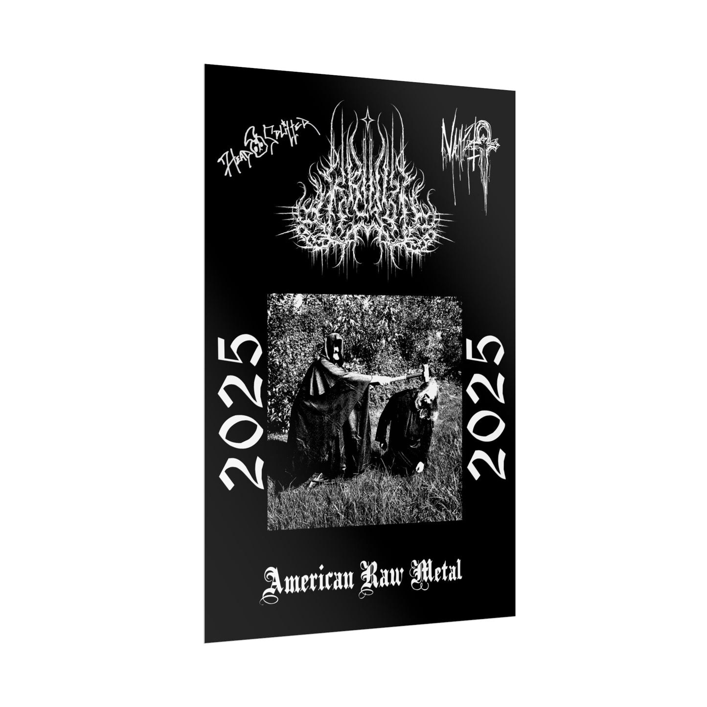 Limited Edition American Raw Metal Poster Signed
