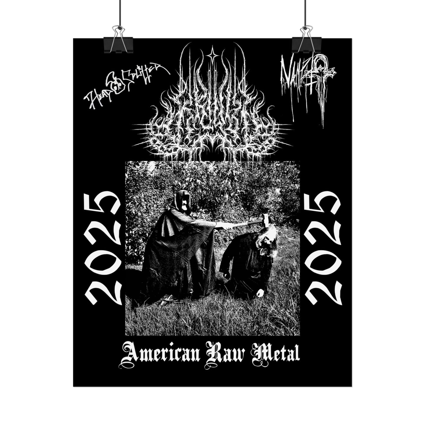Limited Edition American Raw Metal Poster Signed