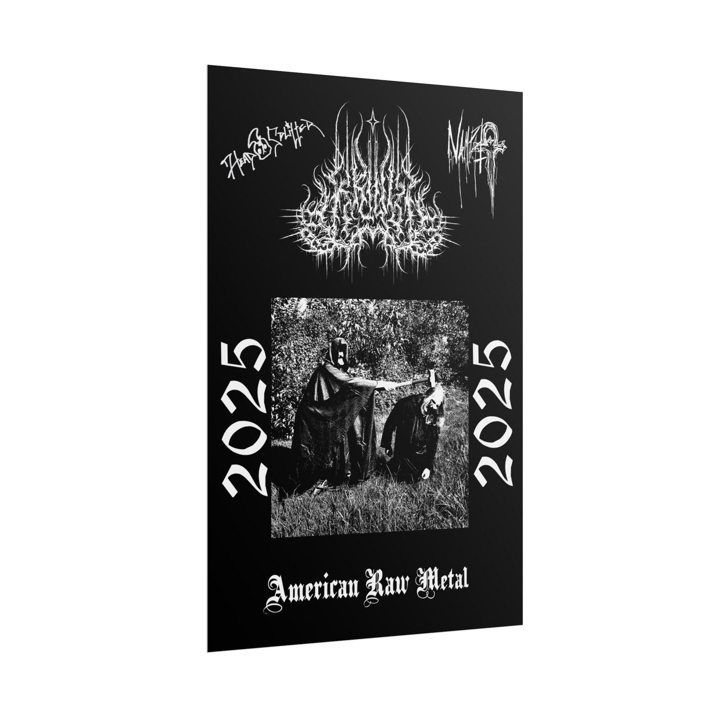 Limited Edition American Raw Metal Poster Signed