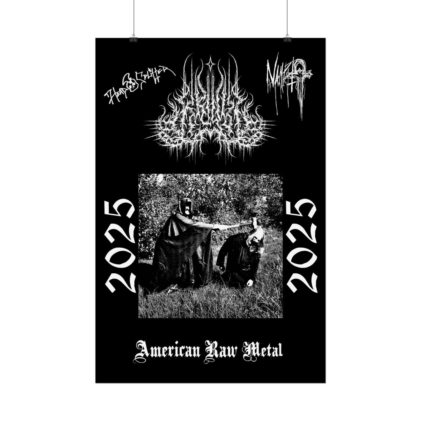 Limited Edition American Raw Metal Poster Signed