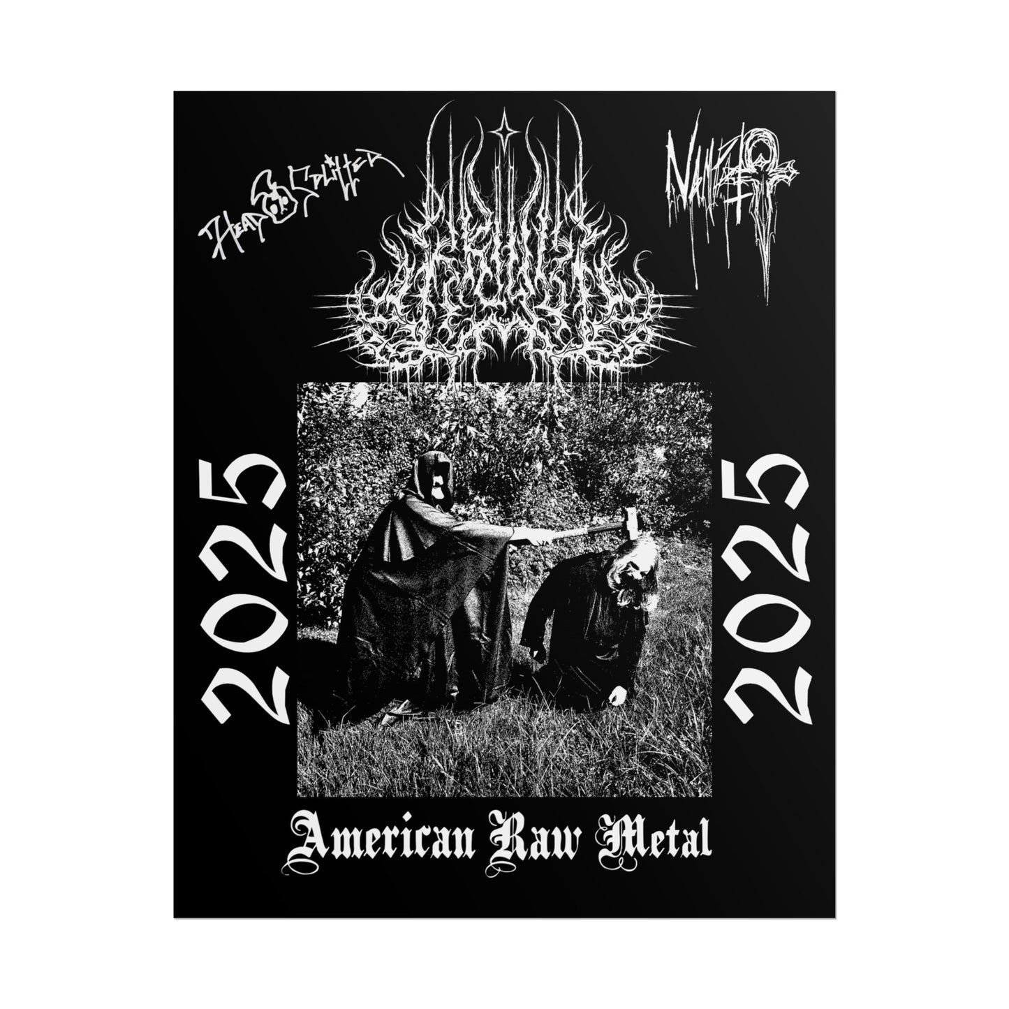 Limited Edition American Raw Metal Poster Signed