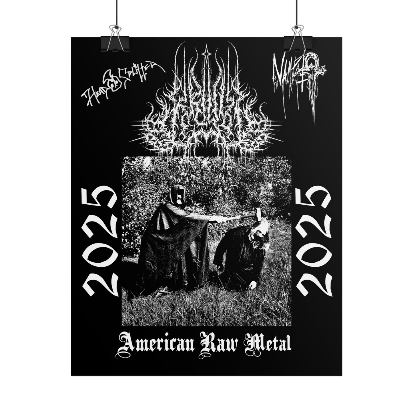 Limited Edition American Raw Metal Poster Signed