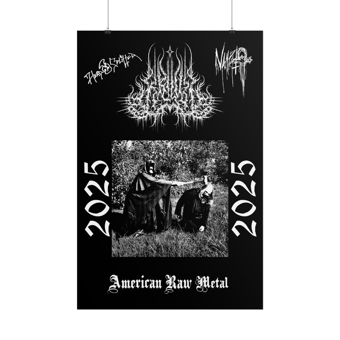 Limited Edition American Raw Metal Poster Signed