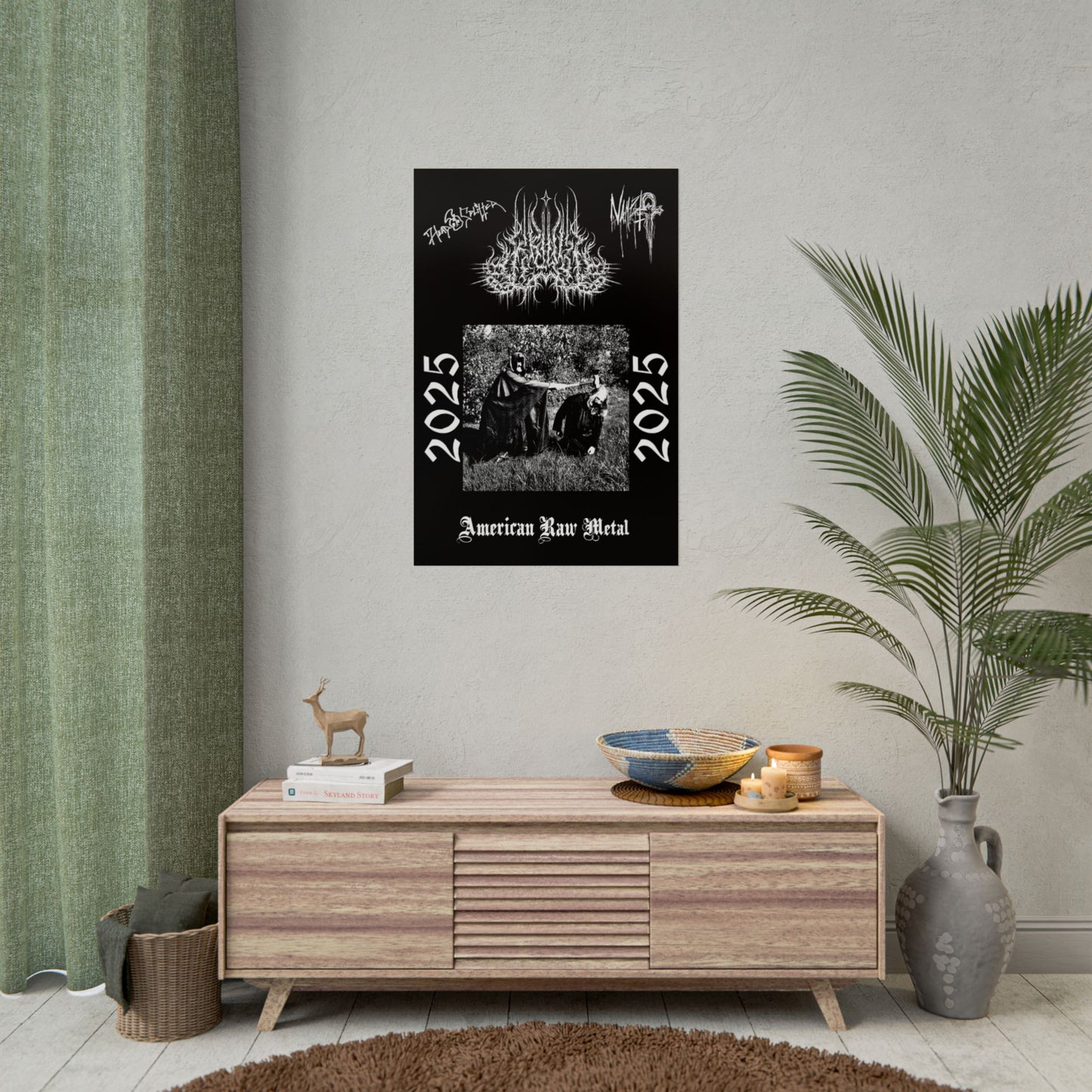 Limited Edition American Raw Metal Poster Signed