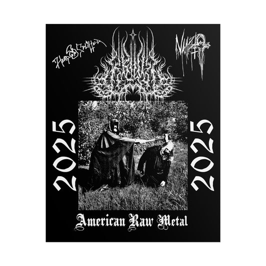 Limited Edition American Raw Metal Poster Signed